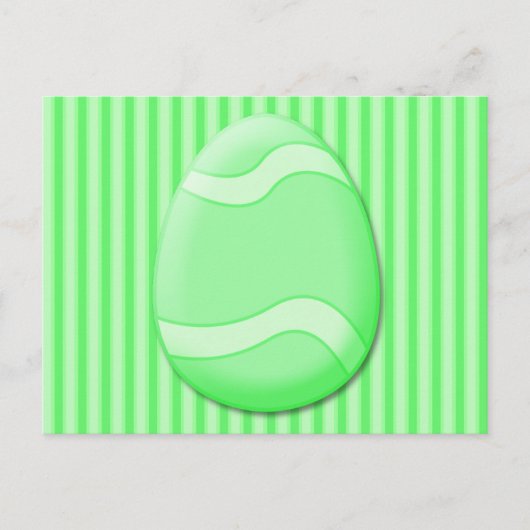 Carte postale Oeuf de Pâques (Vert) (Devant)