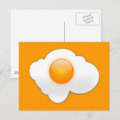 Carte Postale Oeuf frit (Devant / Derrière)