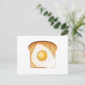 Carte Postale OEuf frit sur toast (Debout devant)