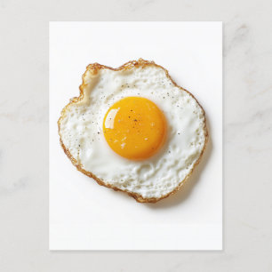 Carte Postale Oeuf parfaitement frit avec des arêtes de croupe e