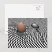 Carte Postale Oeuf petit déjeuner (Devant / Derrière)