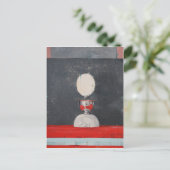 Carte Postale Oeuf sur rouge et noir (Debout devant)