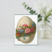 Carte Postale Oeuf vintage de Pâques (Debout devant)