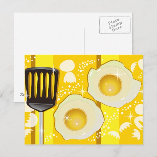 CARTE POSTALE OEUFS (Devant / Derrière)