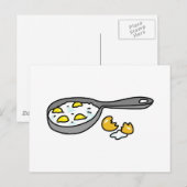 Carte Postale oeufs au plat (Devant / Derrière)