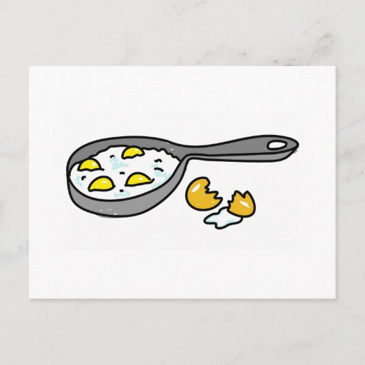 Carte Postale oeufs au plat (Devant)
