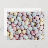 Carte Postale Oeufs de Pâques au chocolat (Devant / Derrière)