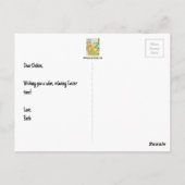 Carte Postale Œufs de Pâques cachés (Dos)