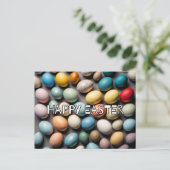 Carte Postale OEufs de Pâques colorés (Debout devant)