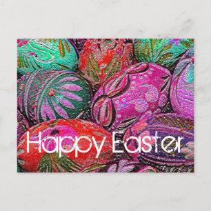 Carte postale Oeufs de Pâques décoratifs