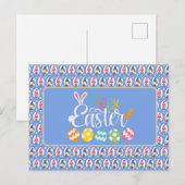 Carte Postale Œufs de Pâques joyeux (Devant / Derrière)