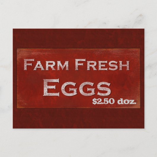 Carte postale OEufs frais de ferme (Devant)