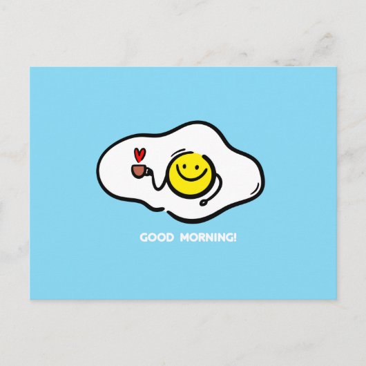 Carte Postale OEufs frits le matin (Devant)