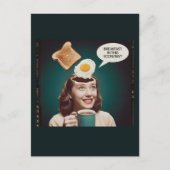 Carte Postale OEufs pour le petit déjeuner dans cette économie R (Devant)