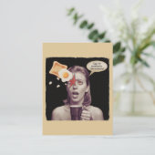 Carte Postale OEufs Pour Petit-Déjeuner Dans cette économie Surr (Debout devant)