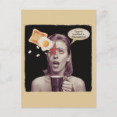 Carte Postale OEufs Pour Petit-Déjeuner Dans cette économie Surr (Devant)