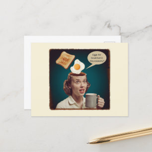 Carte Postale Oeufs Surréels Pour Le Petit Déjeuner, Dans cette 