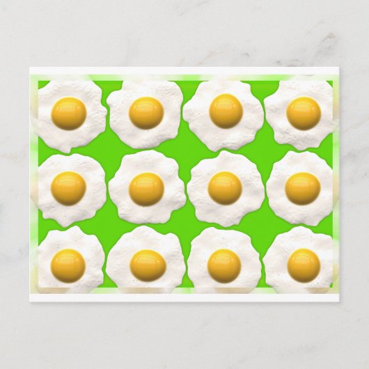 Carte Postale oeufs verts (Devant)