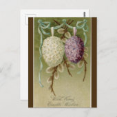 Carte Postale Oeufs vintages de Pâques (Devant / Derrière)