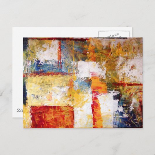 Carte Postale Oeuvre Abstraite (Devant / Derrière)