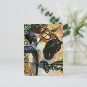 Carte Postale Oeuvre Abstraite de Kandinsky Black Spot (Debout devant)