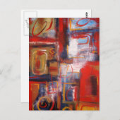 Carte Postale Oeuvre Abstraite moderne (Devant / Derrière)