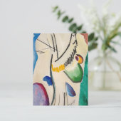 Carte Postale Oeuvre Abstraite Wassily Kandinsky (Debout devant)