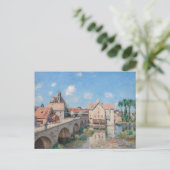Carte Postale OEuvre d'Alfred Sisley - Le Pont de Moret (Debout devant)
