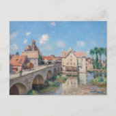 Carte Postale OEuvre d'Alfred Sisley - Le Pont de Moret (Devant)