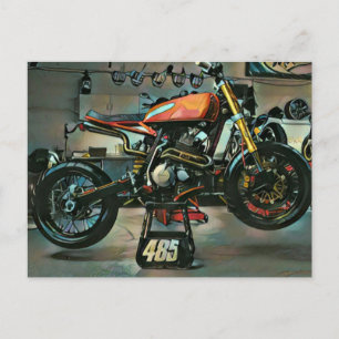 Carte Postale œuvre d'art de moto vintage