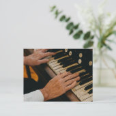 Carte Postale Œuvre d'art de piano cool (Debout devant)