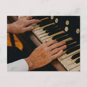 Carte Postale Œuvre d'art de piano cool