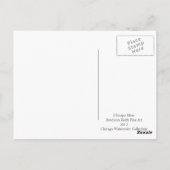 Carte Postale Œuvre d'art de rançon de la rivière de Chicago (Dos)