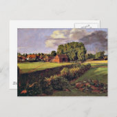 Carte Postale OEuvre d'art du jardin fleuri de Golding Constable (Devant / Derrière)