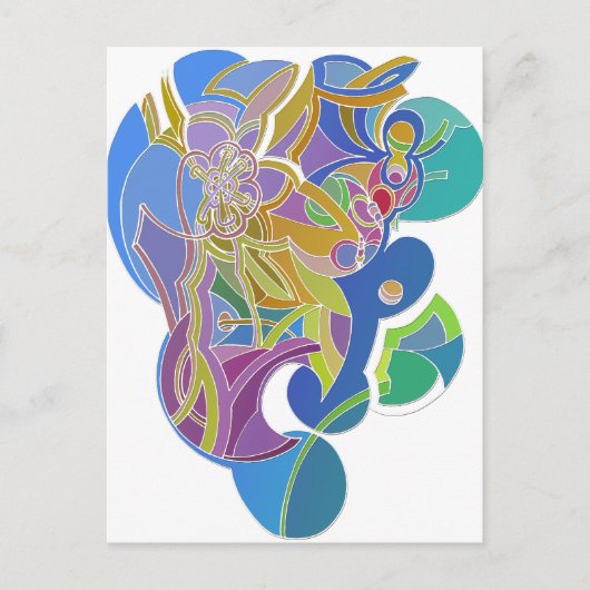 Carte Postale Œuvre d'art fantaisiste (Devant)