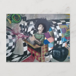 Carte Postale Œuvre d'art graffiti abstrait
