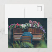 Carte Postale Œuvre d'art pour piano cool (Devant / Derrière)
