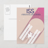 Carte Postale Œuvre d'art spatiale de la Station spatiale intern (Devant / Derrière)