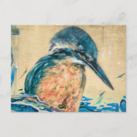 Œuvre d'art sur le martin-chasseur sacré