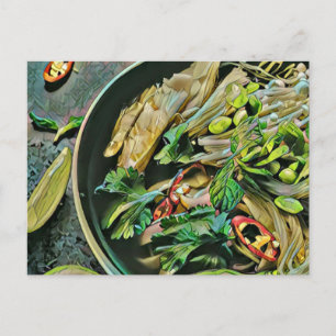 Carte Postale Œuvre d'art sur ramen