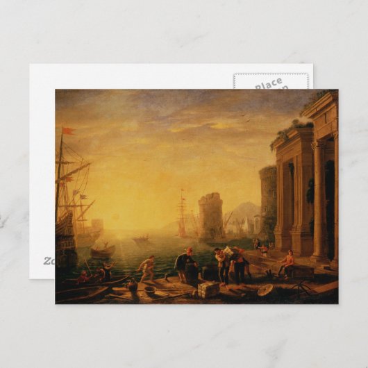 Carte Postale Oeuvre de Claude Lorrain (Devant / Derrière)