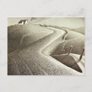 Carte Postale Oeuvre de Grant Wood, mars