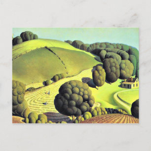 Carte Postale Oeuvre de Grant Wood, Young Corn