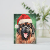 Carte Postale OEuvre de peinture de Noël Leonberger (Debout devant)