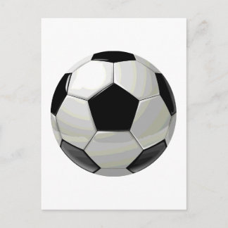 Carte Postale Oeuvre de soccer unique
