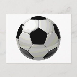Carte Postale Oeuvre de soccer unique