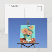 Carte Postale Oeuvre de Tournesols de Van Gogh, Goodland, KS (Devant / Derrière)