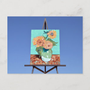 Carte Postale Oeuvre de tournesols de Van Gogh, Goodland, KS