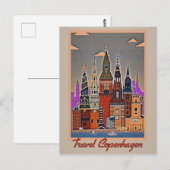 Carte Postale OEuvre de Travel Copenhagen (Devant / Derrière)