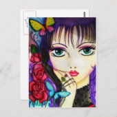 Carte Postale OEuvre décorative de manga clair (Devant / Derrière)